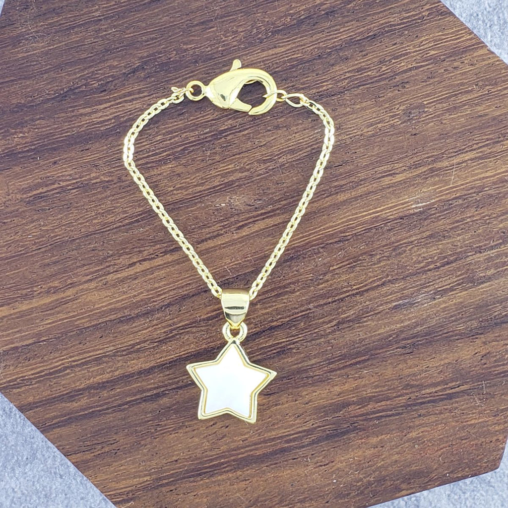 Star White Gold Slim Link Chain Watch Charm For Women Bulk