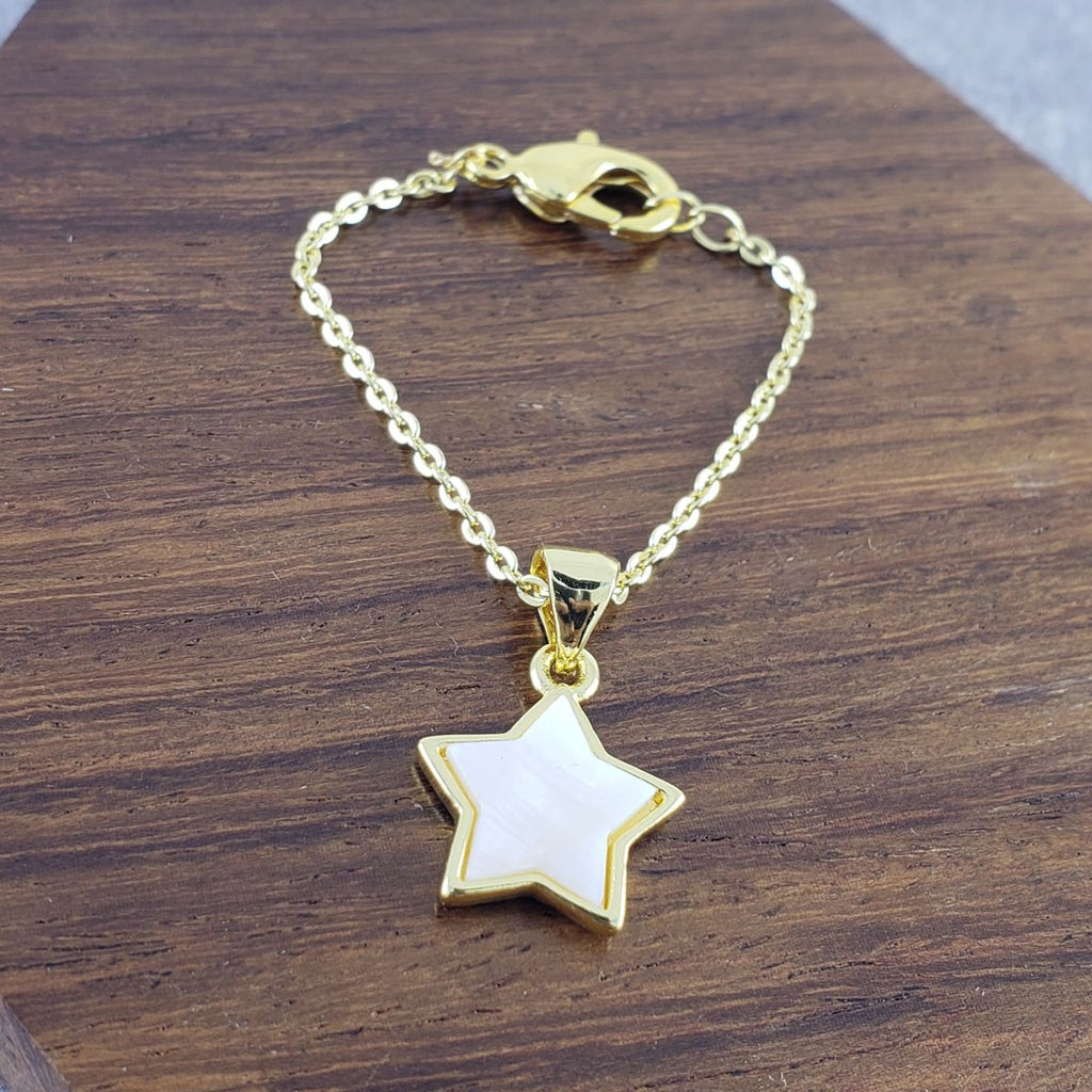Star White Gold Slim Link Chain Watch Charm For Women Bulk