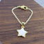 Star White Gold Slim Link Chain Watch Charm For Women Bulk