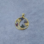 Butterfly Circle Gold Zircon Copper Charm For Women Bulk