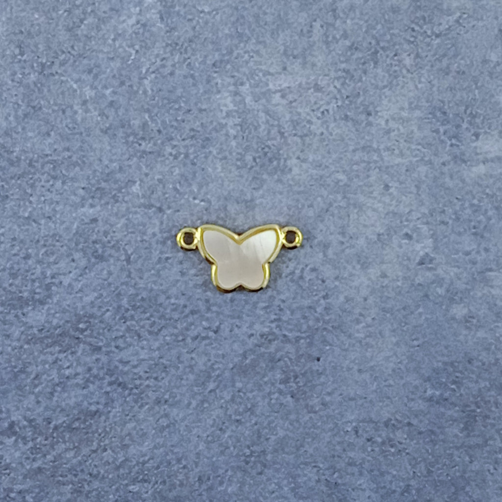 Butterfly Gold White Copper Charm For Women Bulk
