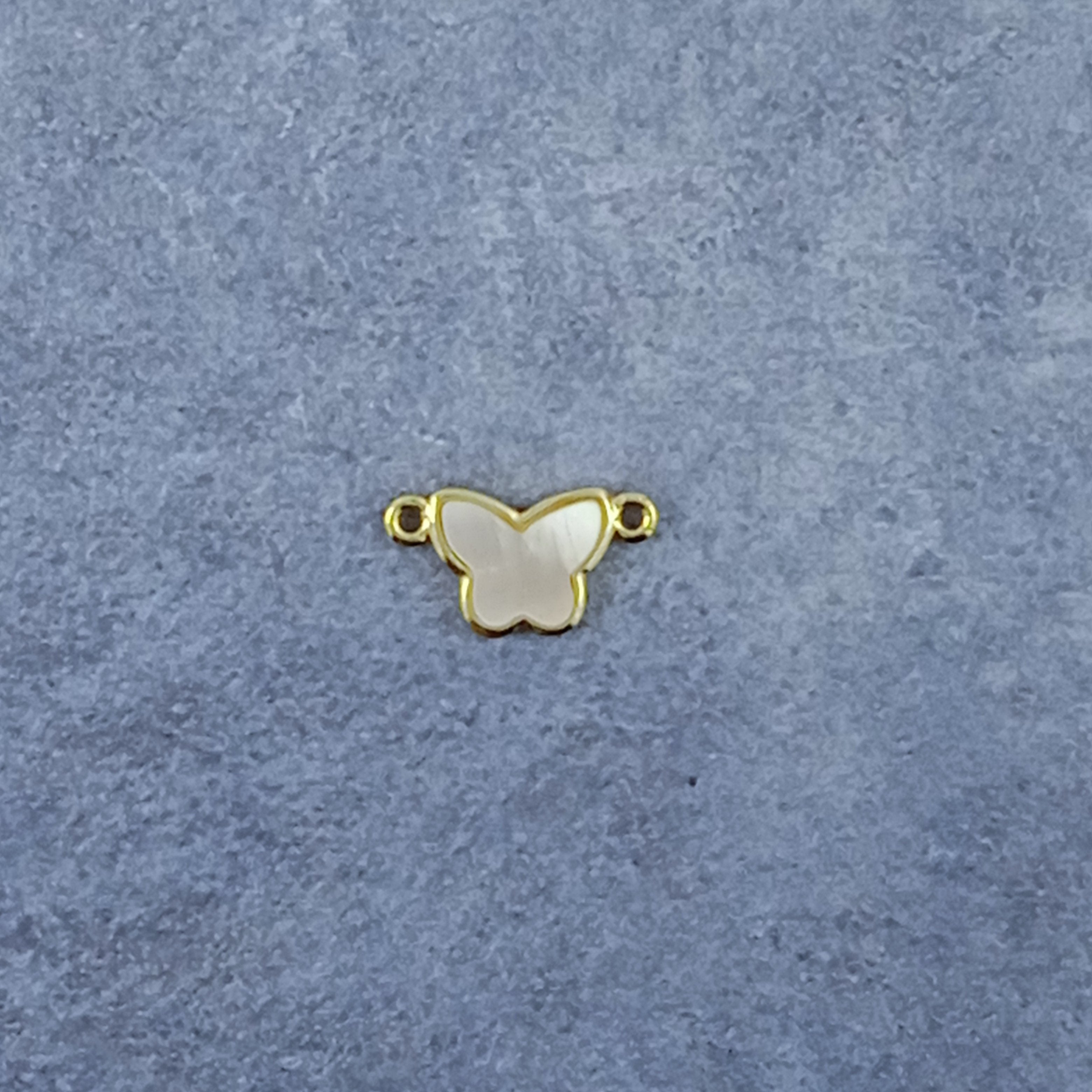 Butterfly Gold White Copper Charm For Women Bulk
