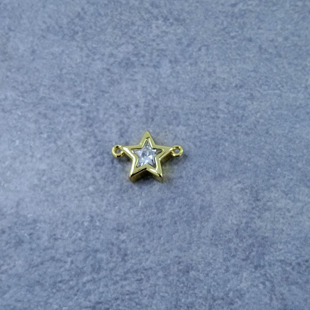 Star Gold Zircon Copper Charm For Women Bulk