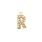 Small Initial Alphabets B Letter Ad American Diamond Gold Pendant For Women