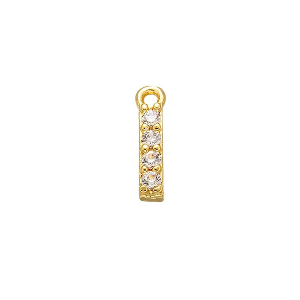 Small Initial Alphabets B Letter Ad American Diamond Gold Pendant For Women
