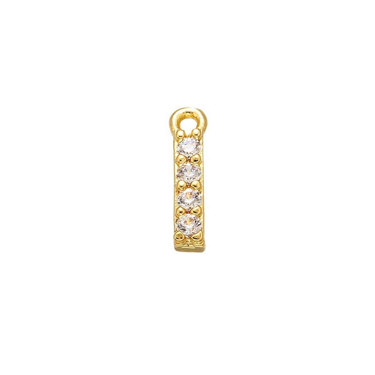 Small Initial Alphabets B Letter Ad American Diamond Gold Pendant For Women