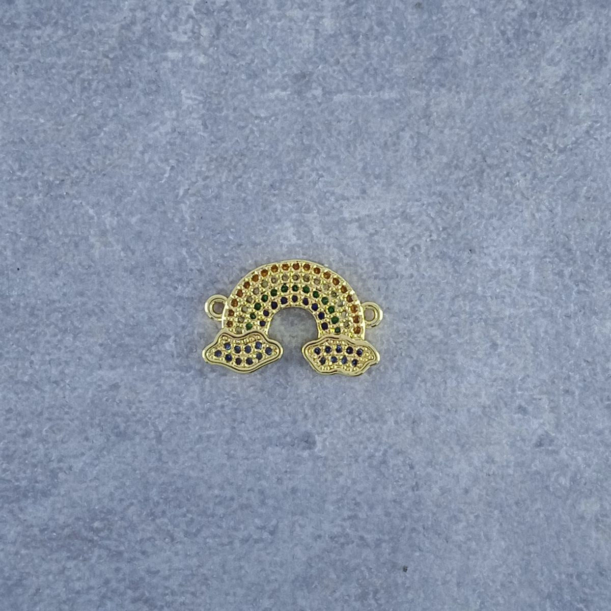 Rainbow Gold Zircon Copper Charm For Women Bulk