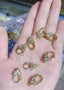 Flower Lobster Gold Zircon Copper Charm For Women Bulk