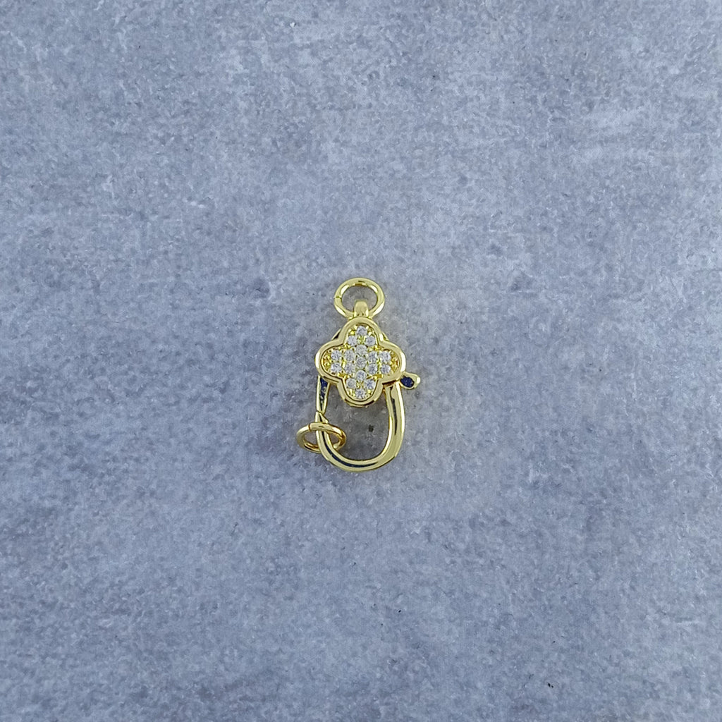 Clover Lobster Gold Zircon Copper Charm For Women Bulk