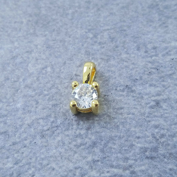 Solitaire Gold White Copper Charm For Women Bulk Main image