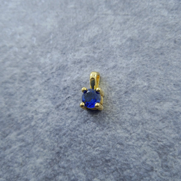 Solitaire Gold Blue Copper Charm For Women Bulk Main image
