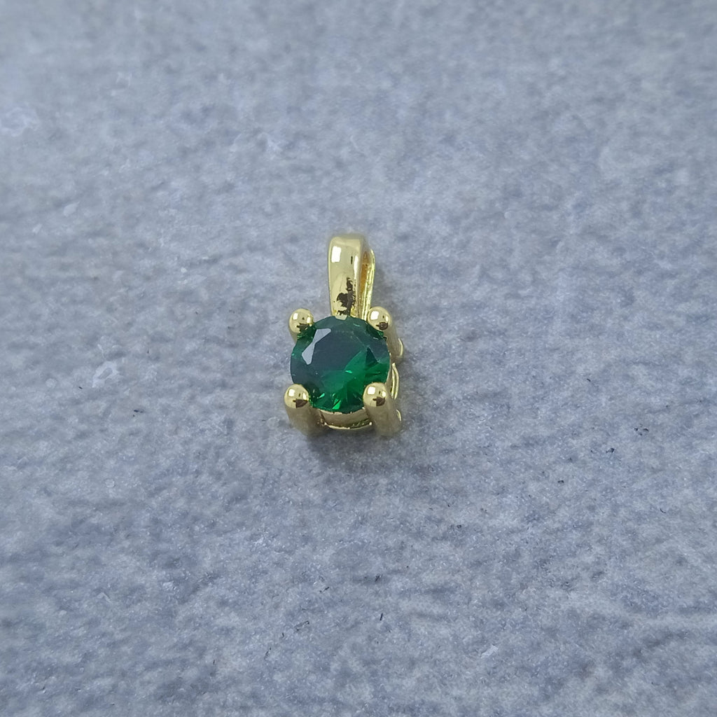 Solitaire Gold Green Copper Charm For Women Bulk