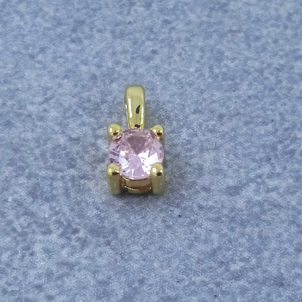 Solitaire Gold Pink Copper Charm For Women Bulk Main image