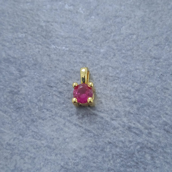 Solitaire Gold Maroon Red Copper Charm For Women Bulk Main image