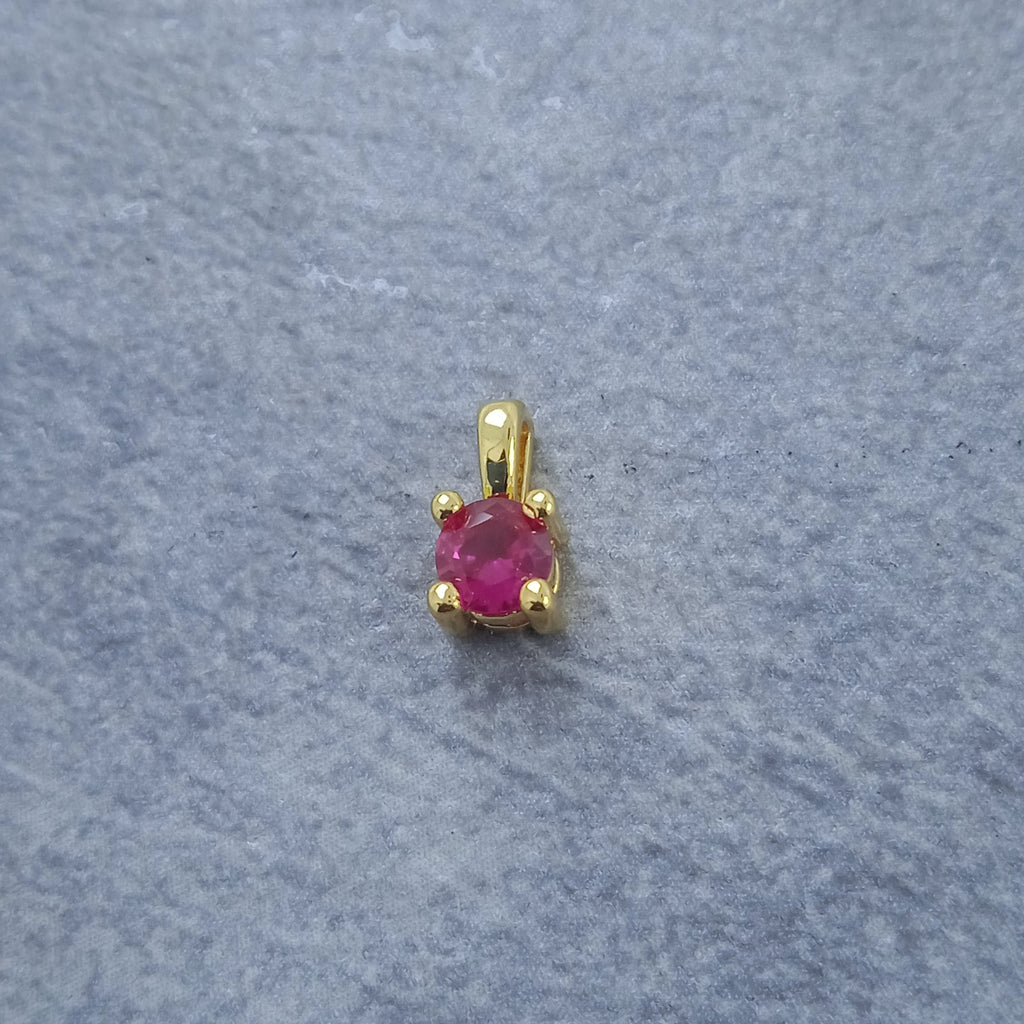 Solitaire Gold Maroon Red Copper Charm For Women Bulk