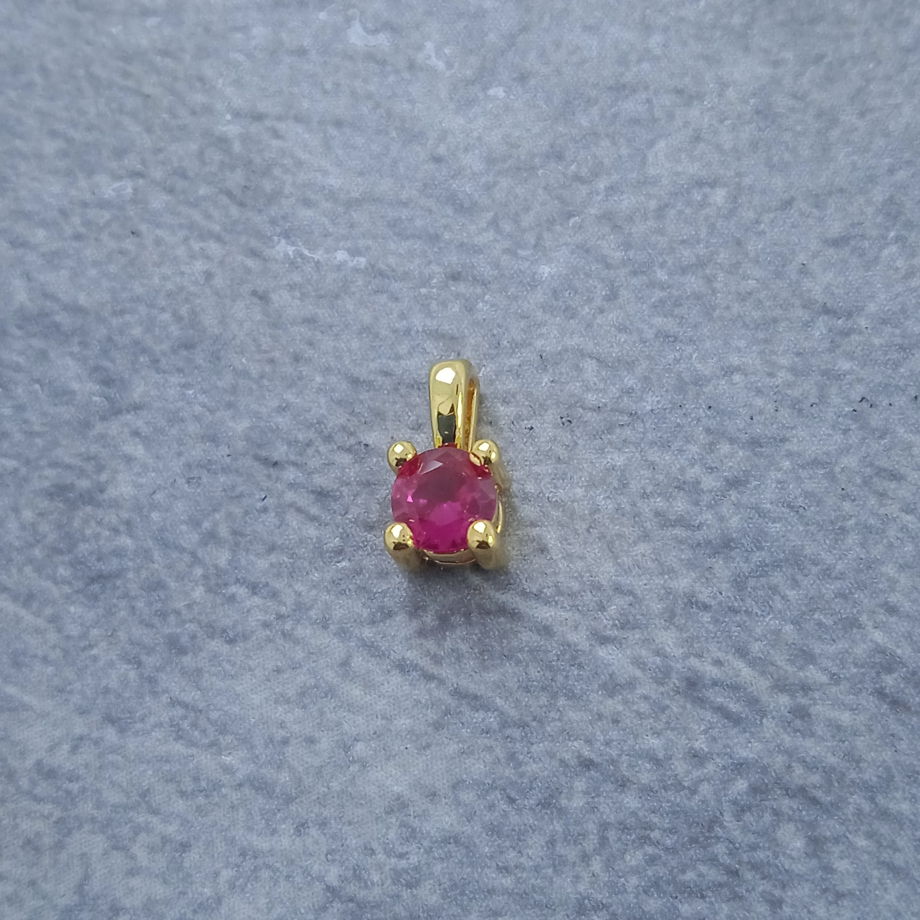 Solitaire Gold Maroon Red Copper Charm For Women Bulk