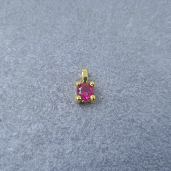 Solitaire Gold Maroon Red Copper Charm For Women Bulk Secondary image