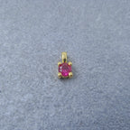 Solitaire Gold Maroon Red Copper Charm For Women Bulk