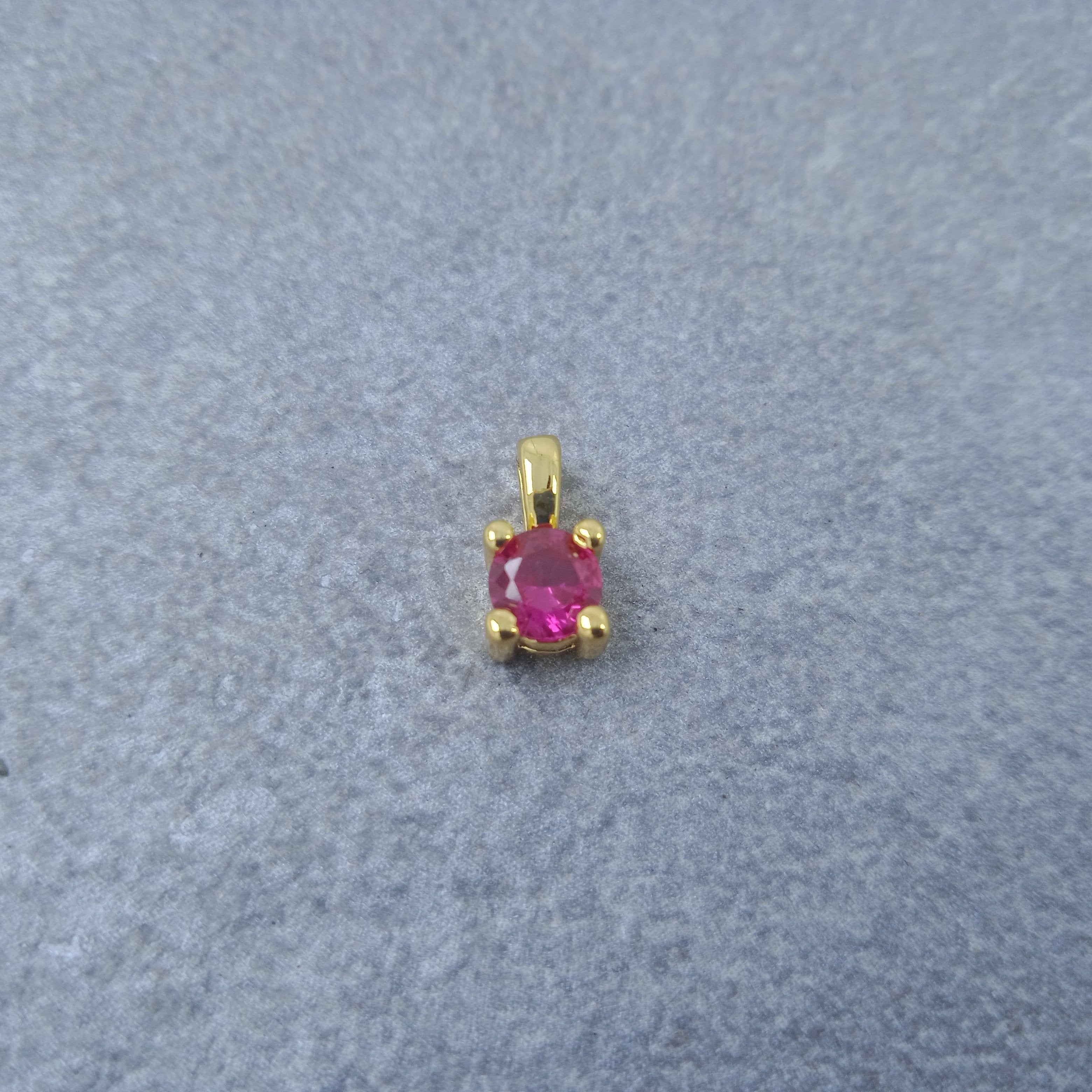 Solitaire Gold Maroon Red Copper Charm For Women Bulk