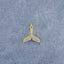 Fish Tail Gold Zircon Copper Charm For Women Bulk