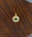 Evil Eye Round Gold Black Zircon Copper Charm For Women Bulk