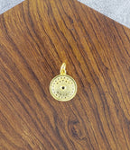 Evil Eye Round Gold Black Zircon Copper Charm For Women Bulk