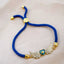 Angel Heart Copper Gold Blue CZ Thread Slider Bracelet Bulk