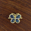 Abalone Butterfly Gold Zircon Copper Charm For Women Bulk