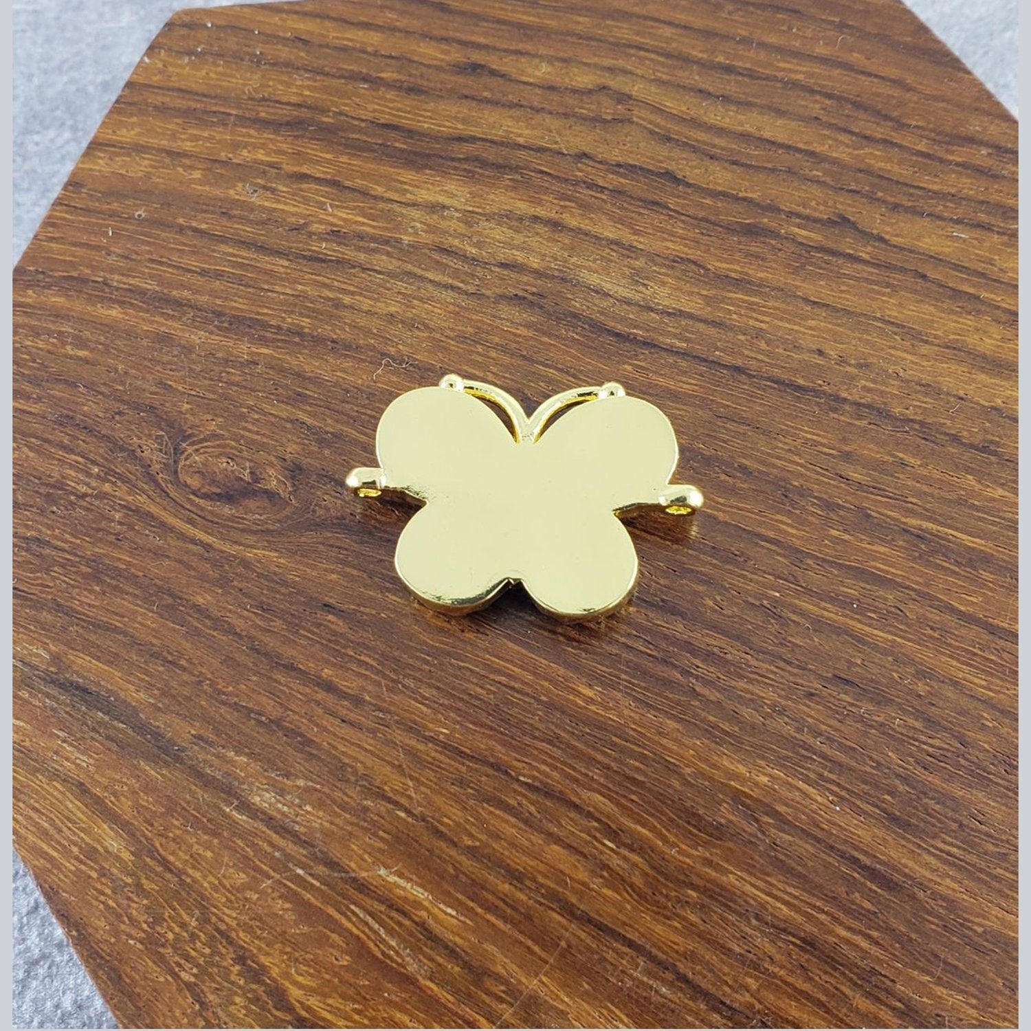 Abalone Butterfly Gold Zircon Copper Charm For Women Bulk