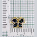 Abalone Butterfly Gold Zircon Copper Charm For Women Bulk