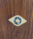 Abalone Evil Eye Gold Zircon Copper Charm For Women Bulk