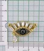 Drop Evil Eye Eyelash Gold Zircon Copper Charm For Women Bulk