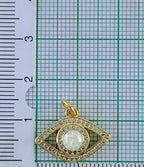 Oval-Evil-Eye-Gold-Zircon-Copper-Charm-For-Women-Girl Bulk
