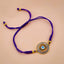 Evil Eye Copper Multi Blue CZ Crystal Thread Adjustable Bracelet Bulk