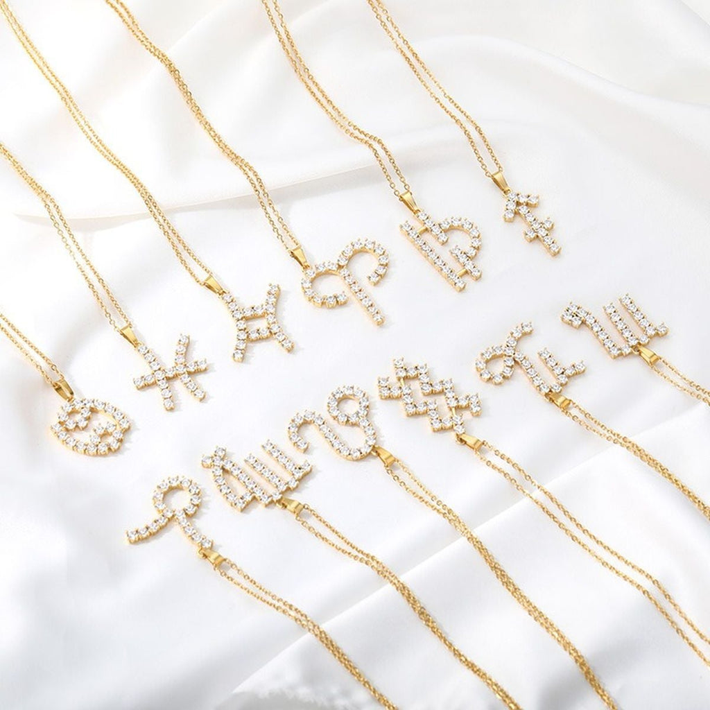 Tiny Zodiac Sign Aries Necklace Pendant Chain Bulk