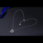 Silver White CZ Initial Alphabet Letter S Necklace Pendant Chain Bulk