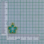 Flower Brass Green Gold Pendant Chain Necklace For Women Bulk