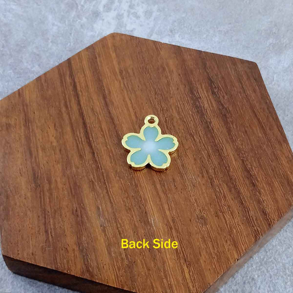 Flower Brass Green Gold Pendant Centre Pcs For Women Bulk Secondary image