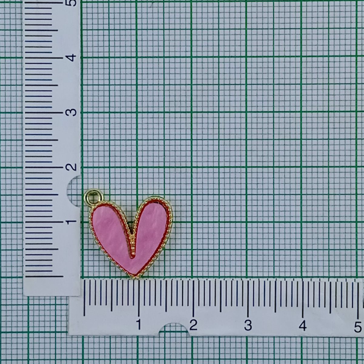 Heart Brass Pink Gold Pendant Centre Pcs For Women Bulk