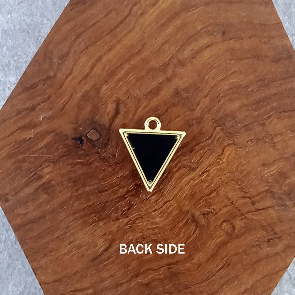 Triangle Evil Eye Black Gold Pendant Chain For Women Bulk