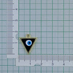 Triangle Evil Eye Black Gold Pendant For Women Bulk
