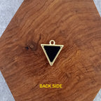 Triangle Evil Eye Black Gold Pendant For Women Bulk