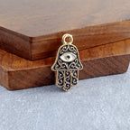 Hamsa Evil Eye Black Rose Gold Pendant Chain For Women Bulk