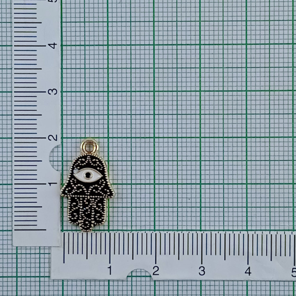 Hamsa Evil Eye Black Rose Gold Pendant Chain For Women Bulk