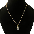 Hamsa Evil Eye Black Rose Gold Pendant Chain For Women Bulk