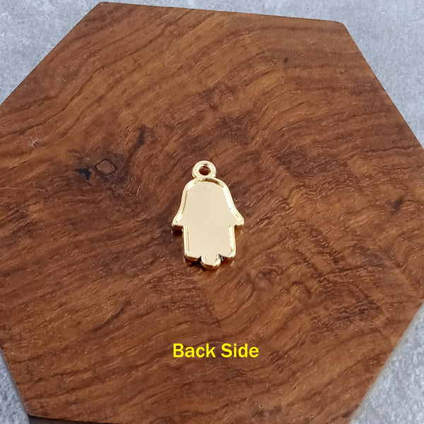 Hamsa Evil Eye Black Rose Gold Pendant For Women Secondary image