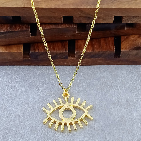 Evil Eye Gold Pendant Chain For Women Bulk Main image