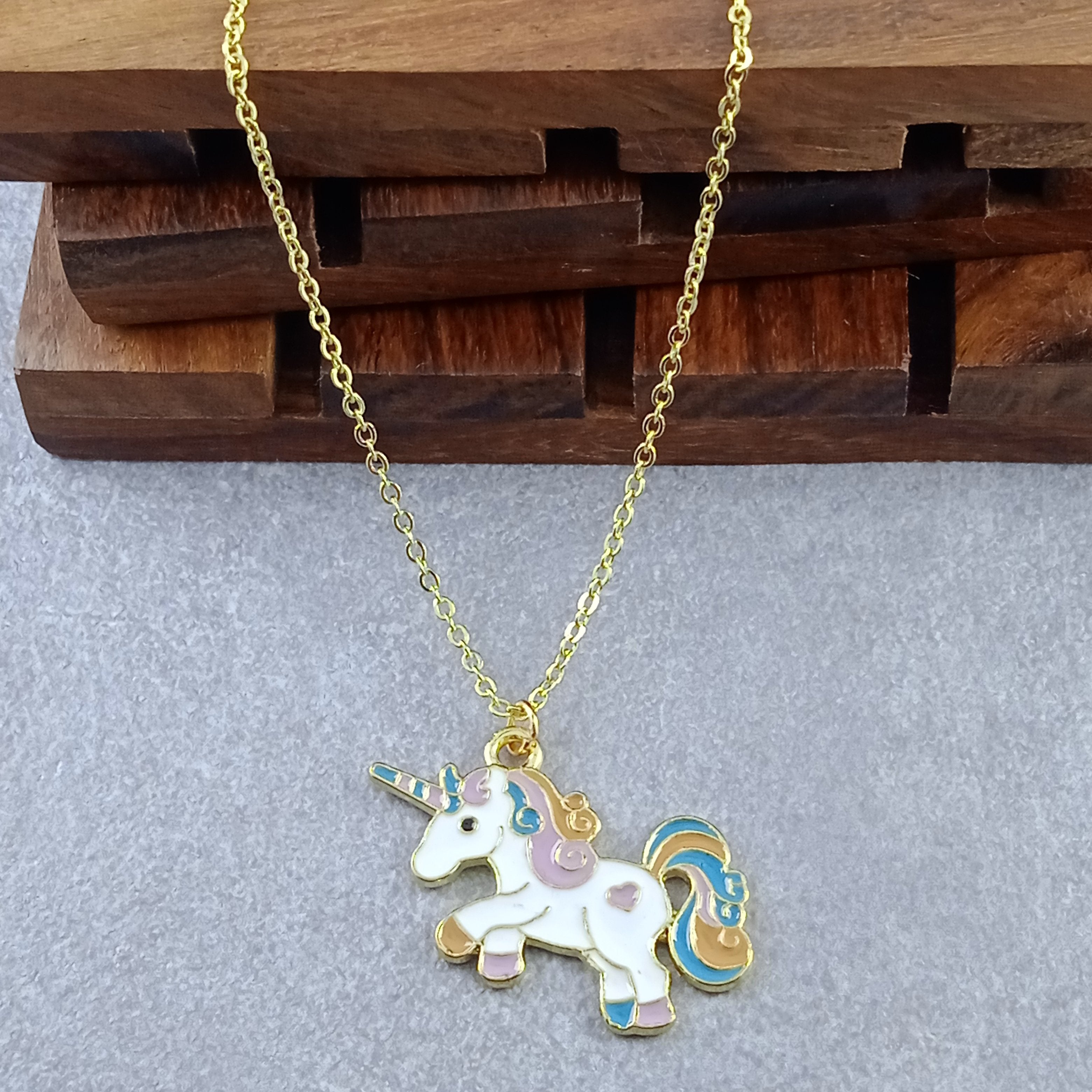 Horse Enamel Gold Pendant Chain For Women Bulk Main image