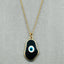 Brass With Enamel Black Gold Evil Eye Pendant For Women Girls Bulk