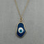 Brass With Enamel Blue Gold Evil Eye Pendant For Women Girls Bulk